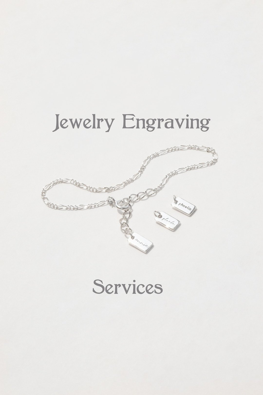 (加购) Jewelry Engraving Services 定制化刻字服务 - 其他 - 纯银 银色