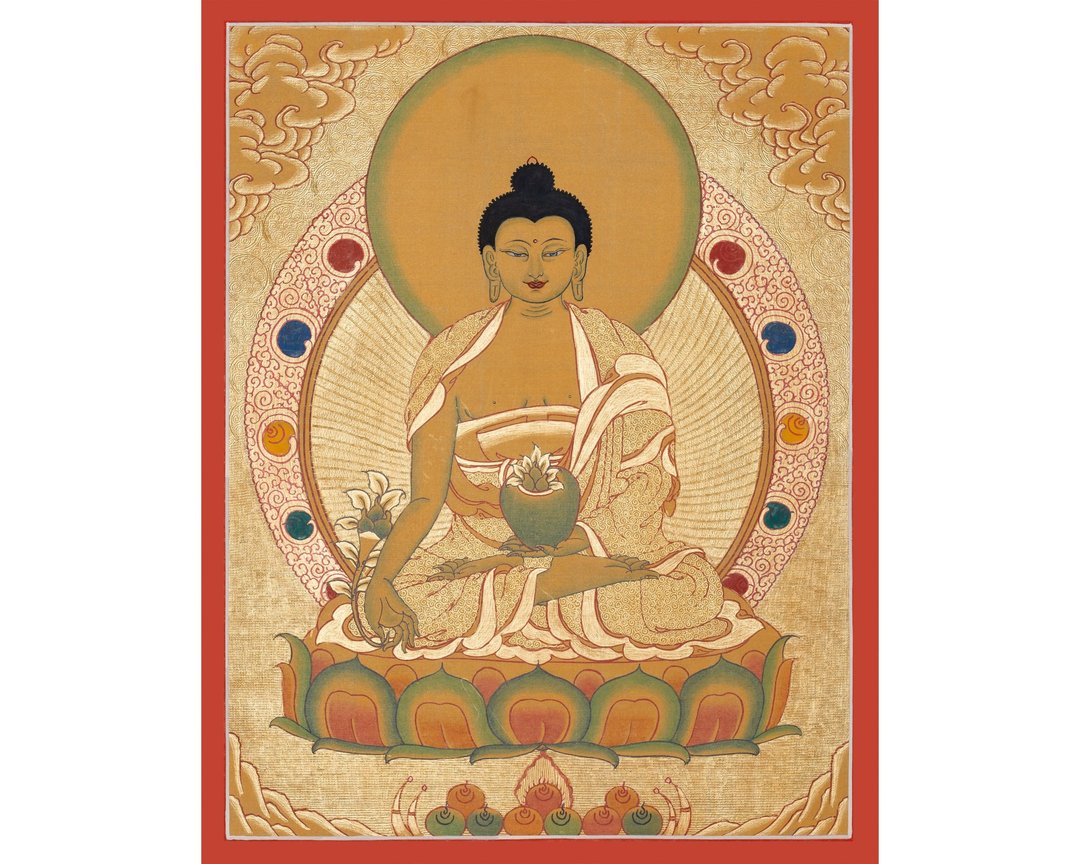 古董医药师佛唐卡  古代疗法 - 墙贴/壁贴 - 其他材质 多色