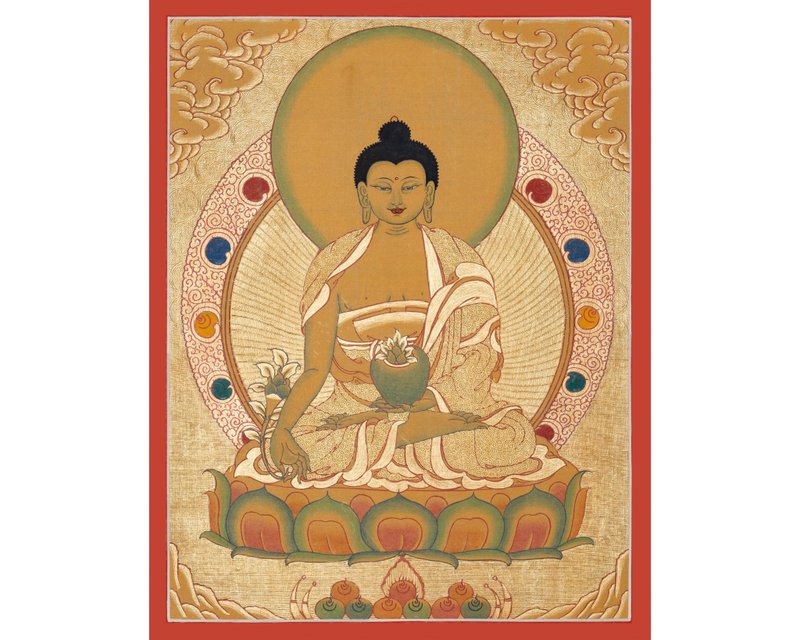 古董医药师佛唐卡  古代疗法 - 墙贴/壁贴 - 其他材质 多色