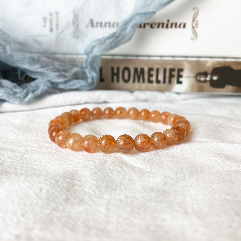 | 经典系列 | 金草莓晶(手环 x 手链 x 手工制作 x 定制化。) - 手链/手环 - 宝石 橘色