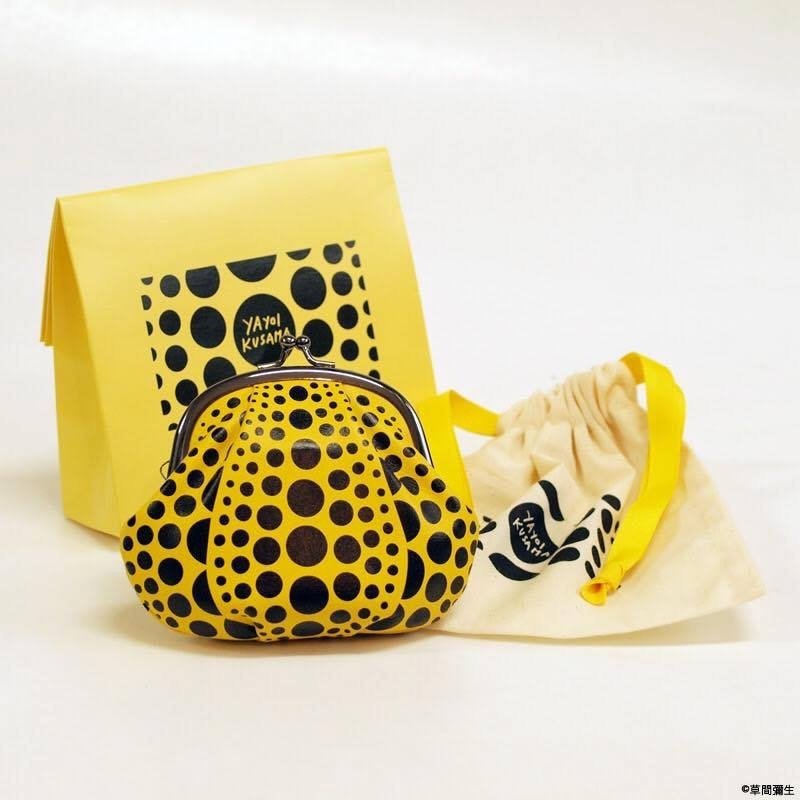 《Yayoi KUSAMA：My Eternal Soul 》草间弥生南瓜随身钱包 - 零钱包 - 棉．麻 黄色