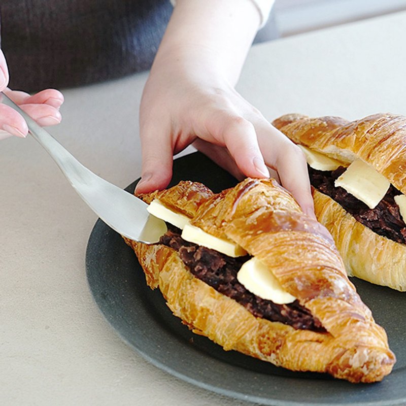 家事问屋日本制304不锈钢果酱奶油长柄抹刀 - 厨房用具 - 不锈钢 银色