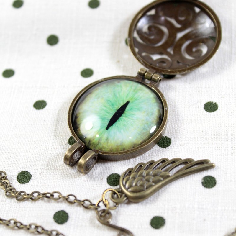 镂空花纹相片盒子长链 - 长链 - 其他金属 多色