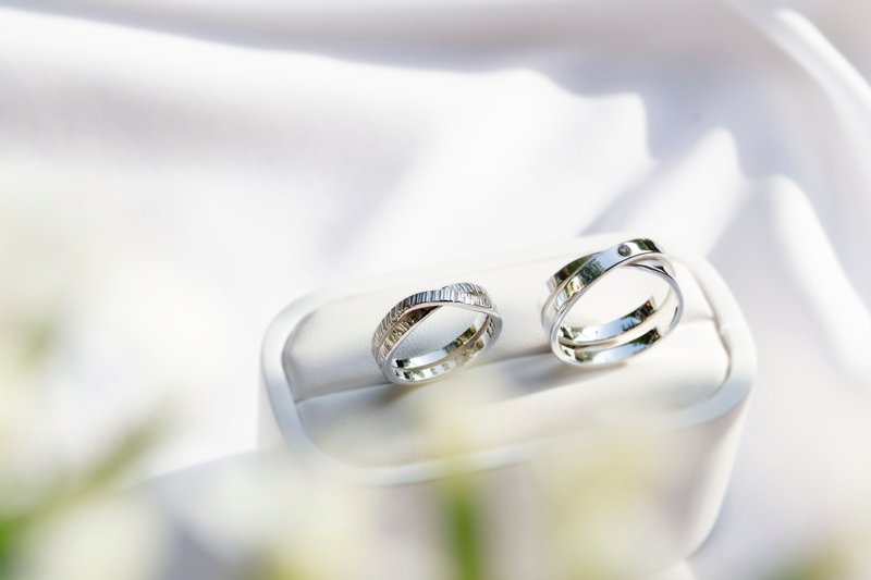 相拥对戒 - 对戒 - 纯银 银色