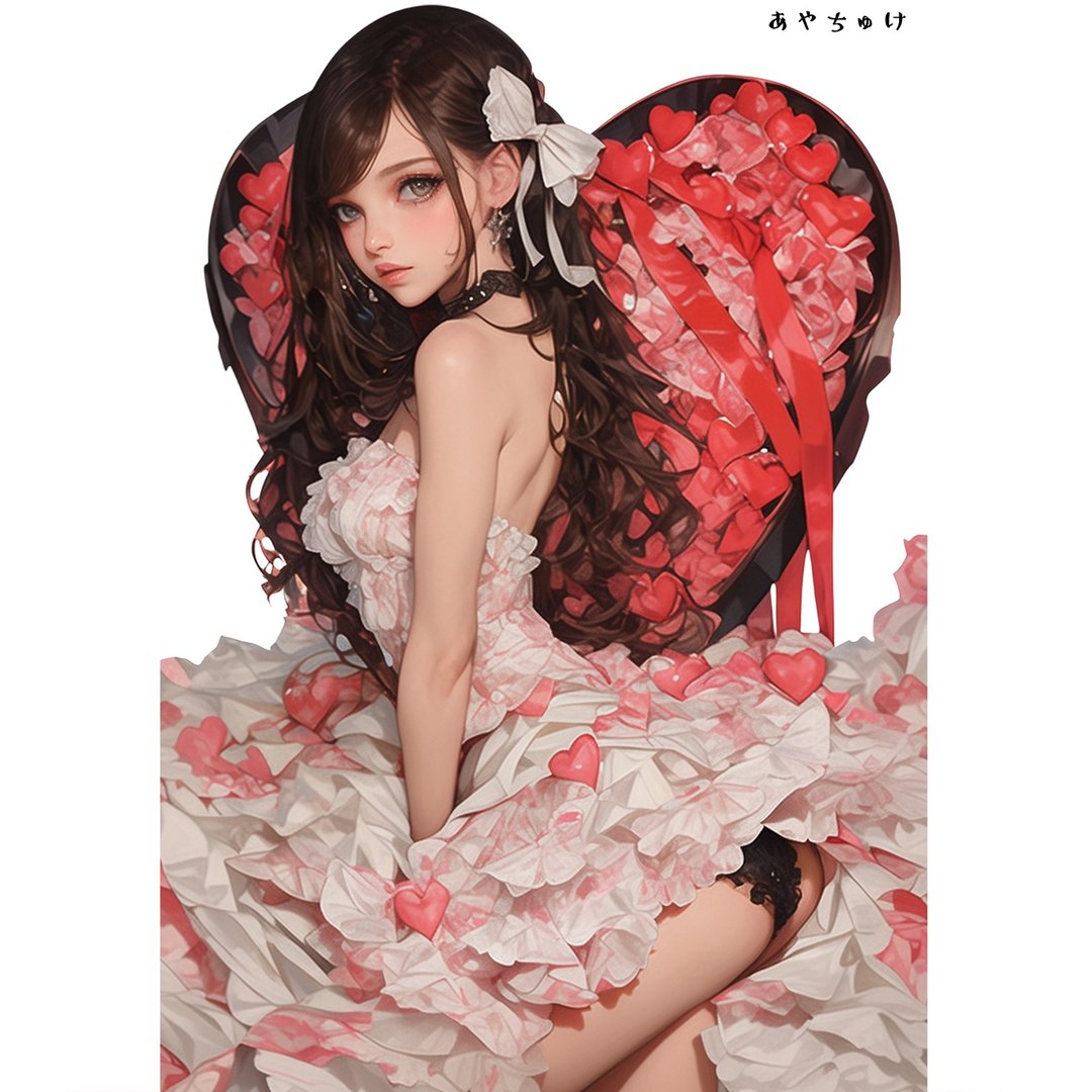 【12月新品6】07-111-0184 人物贴纸 性感情人节女孩 - 贴纸 - 纸 