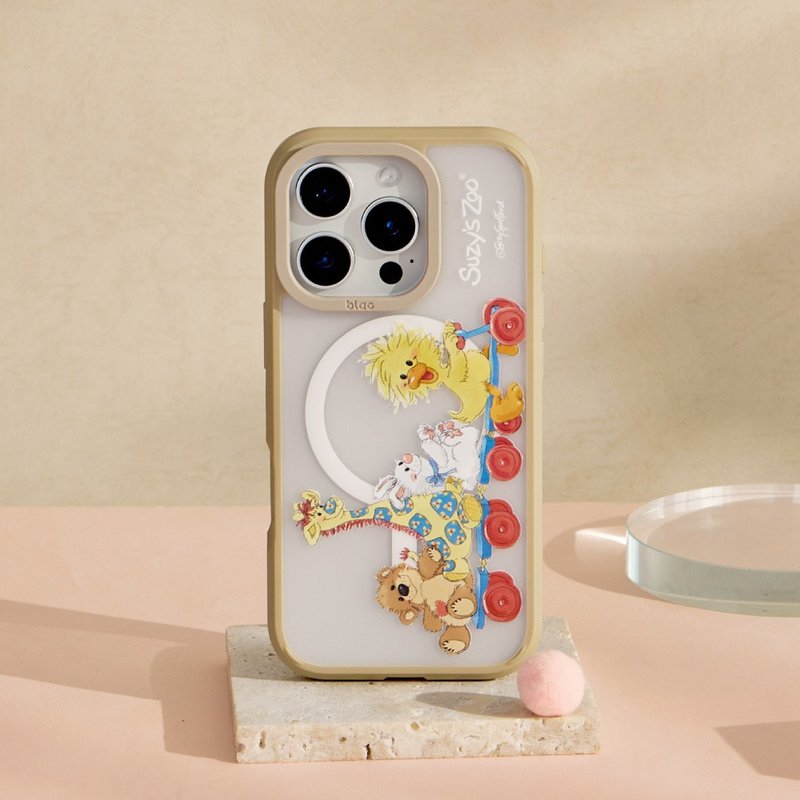 Suzy's Zoo友谊列车极光雾透MagSafe iPhone手机壳 - 手机壳/手机套 - 塑料 透明