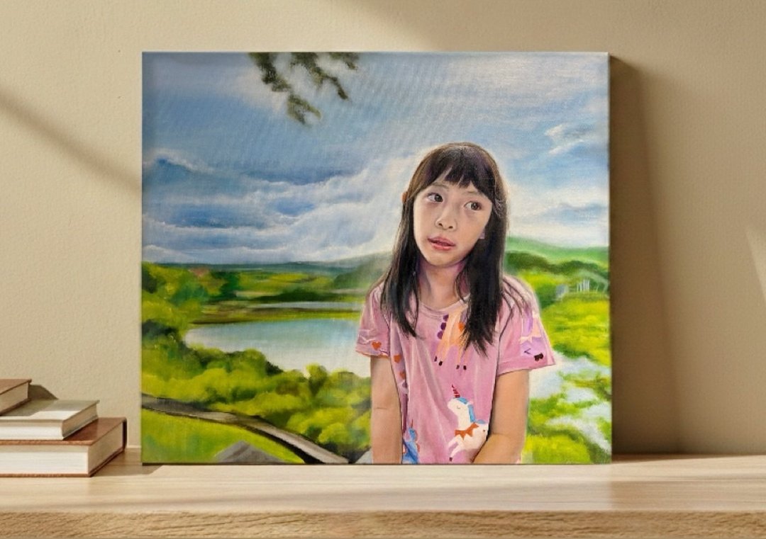 定制写实人物油画 - 订制画像 - 颜料 