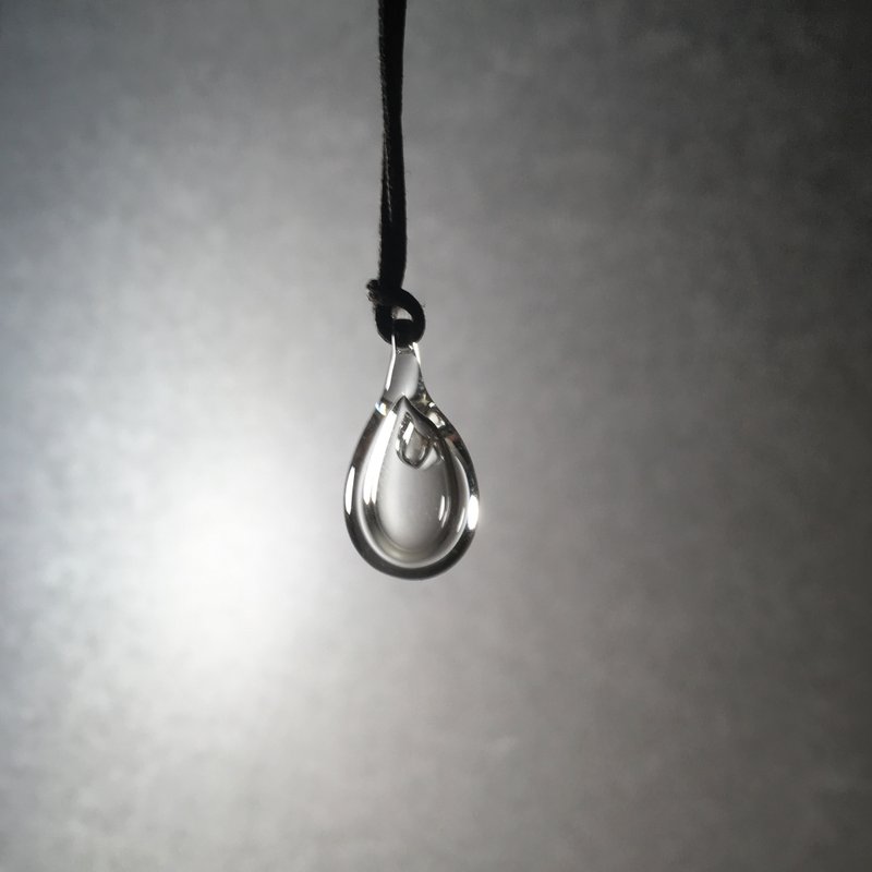 S size-Agate-Do not spill Aroma pendant String - 项链 - 玻璃 透明