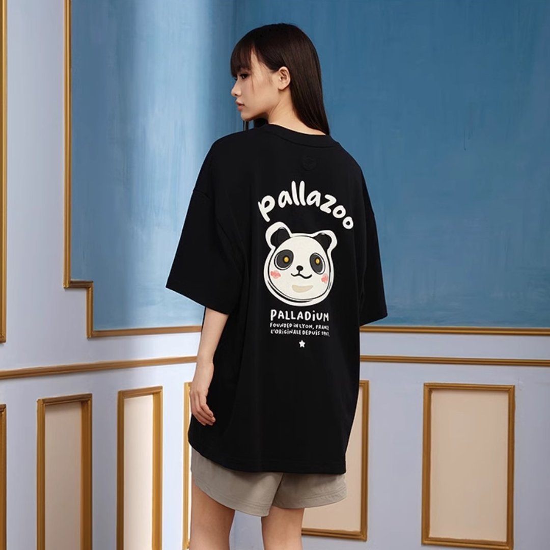 【限量】PALLADIUM  PALLAZOO 潮流印花熊猫T 夏日短袖 1010573 - 女装 T 恤 - 棉 多色