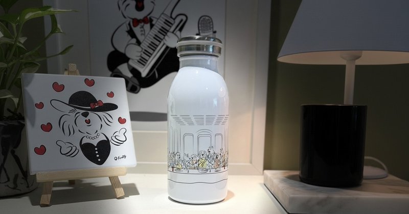 圣诞特惠价-Q Family-最后的晚餐-牛奶罐保温瓶 - 保温瓶/保温杯 - 不锈钢 白色