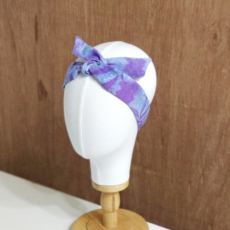 小牛村 手工发饰 铝线发带 复古 植物【梦幻紫叶】 - 发饰 - 棉．麻 紫色