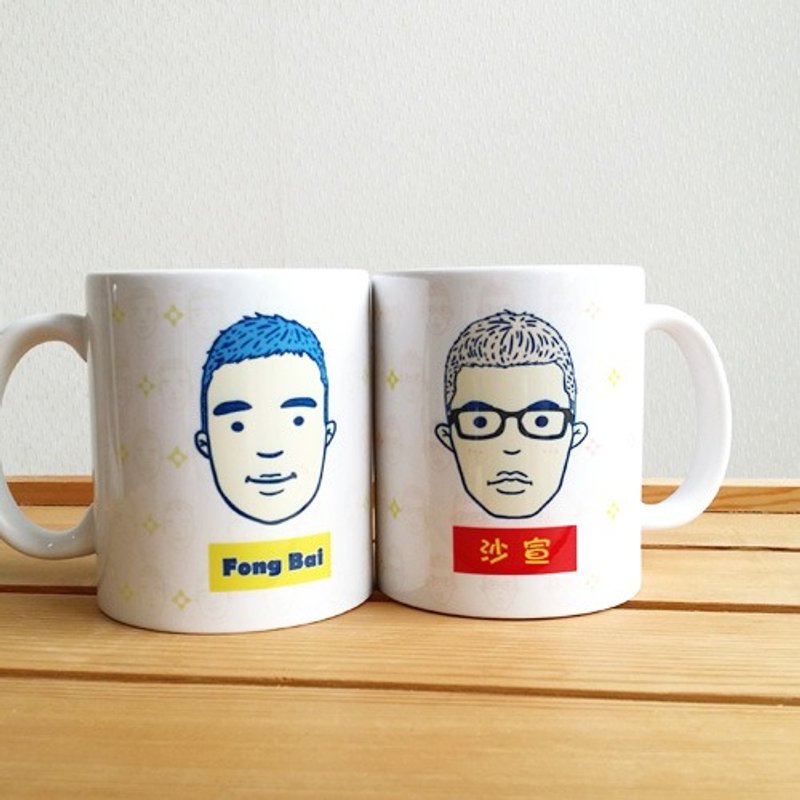 1212玩乐设计 马克杯- Q版人像 情人对杯 毕业礼物 专属订作款 - 咖啡杯/马克杯 - 其他材质 多色