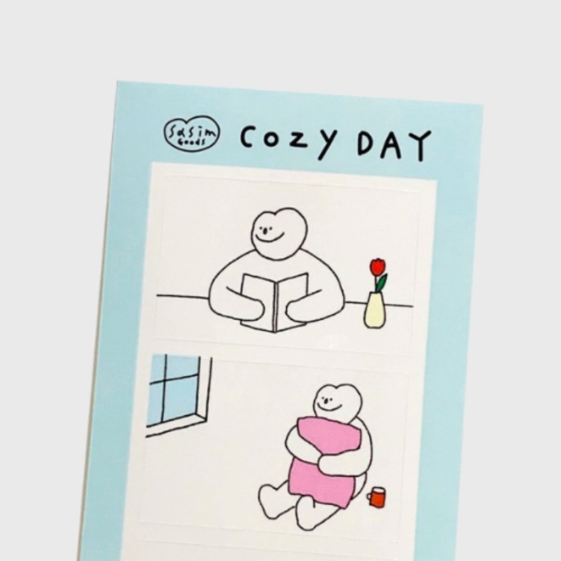 SASIM 素描贴纸_cozy day - 贴纸 - 纸 
