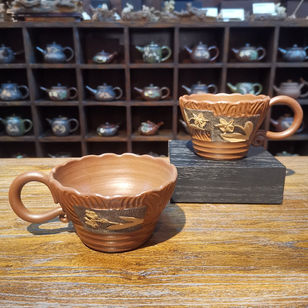 手工制作-切割花杯 - 其他杯子 - 陶 