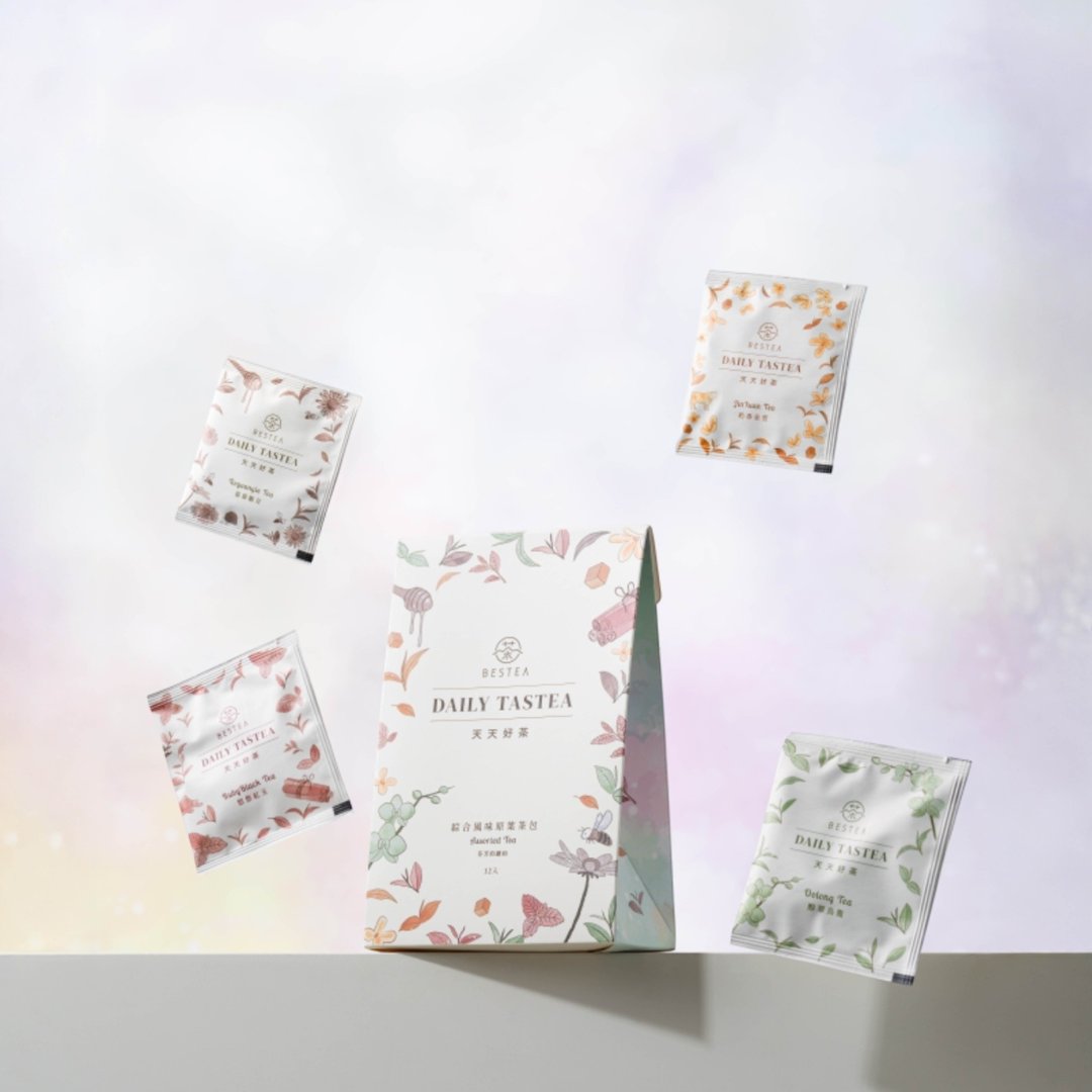 【天下第一好茶】芬芳的总和 - 综合原叶茶包12入 - 天天好茶 - 茶 - 纸 