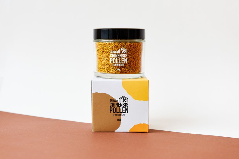 蜂蜜保健 l 台湾埔盐花粉 160g - 蜂蜜/黑糖 - 玻璃 黄色