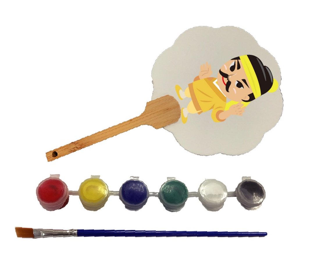 【好好生活系列】最好的师傅 着色小扇 (附一首音乐-白鹤九式) - 插画/绘画/写字 - 纸 