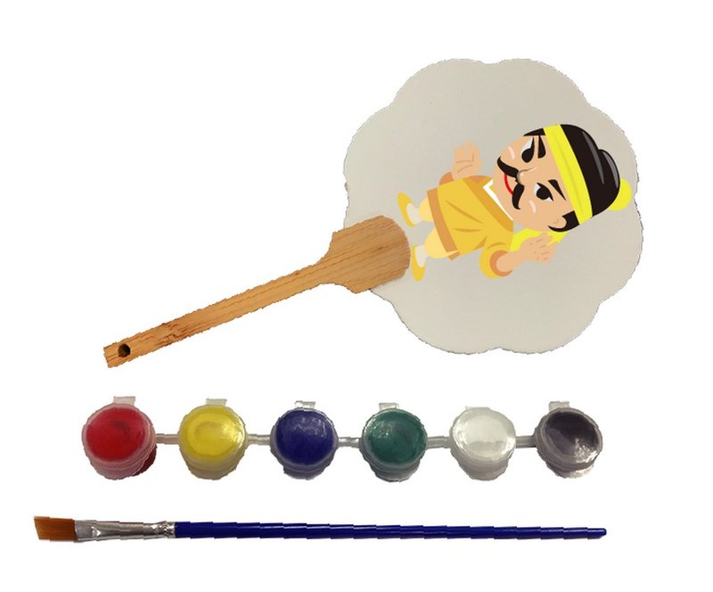 【好好生活系列】最好的师傅 着色小扇 (附一首音乐-白鹤九式) - 插画/绘画/写字 - 纸 