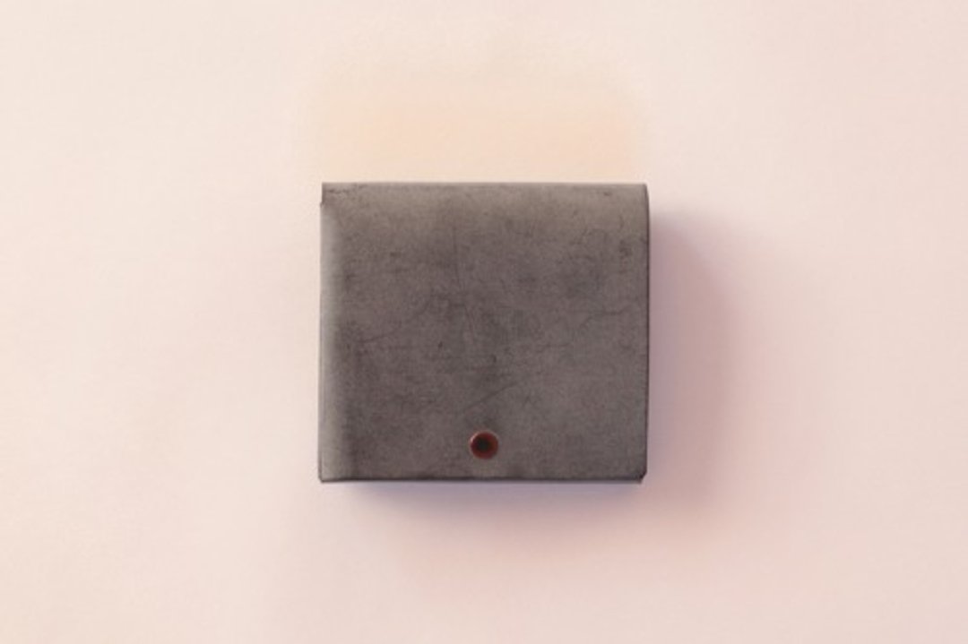 Thin wallet -ecke- Ecke Black - 皮夹/钱包 - 真皮 