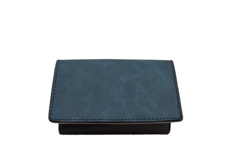 Indigo Blue Antique Business Card Case / Card Case - 名片夹/名片盒 - 真皮 蓝色