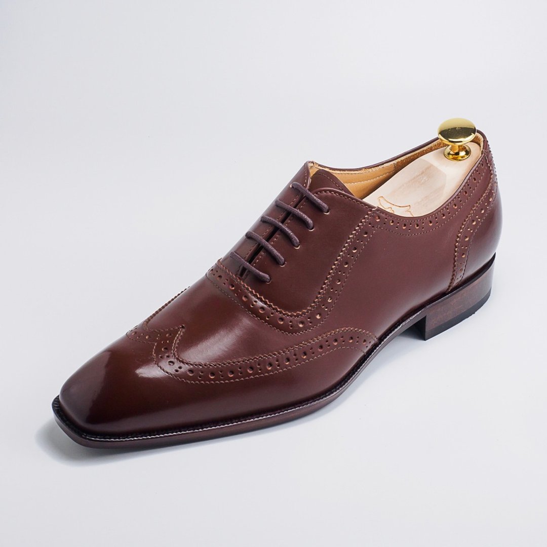 Wing-tip 翼纹牛津皮底鞋∣p602n 浓茶棕 - 男款牛津鞋/乐福鞋 - 真皮 咖啡色