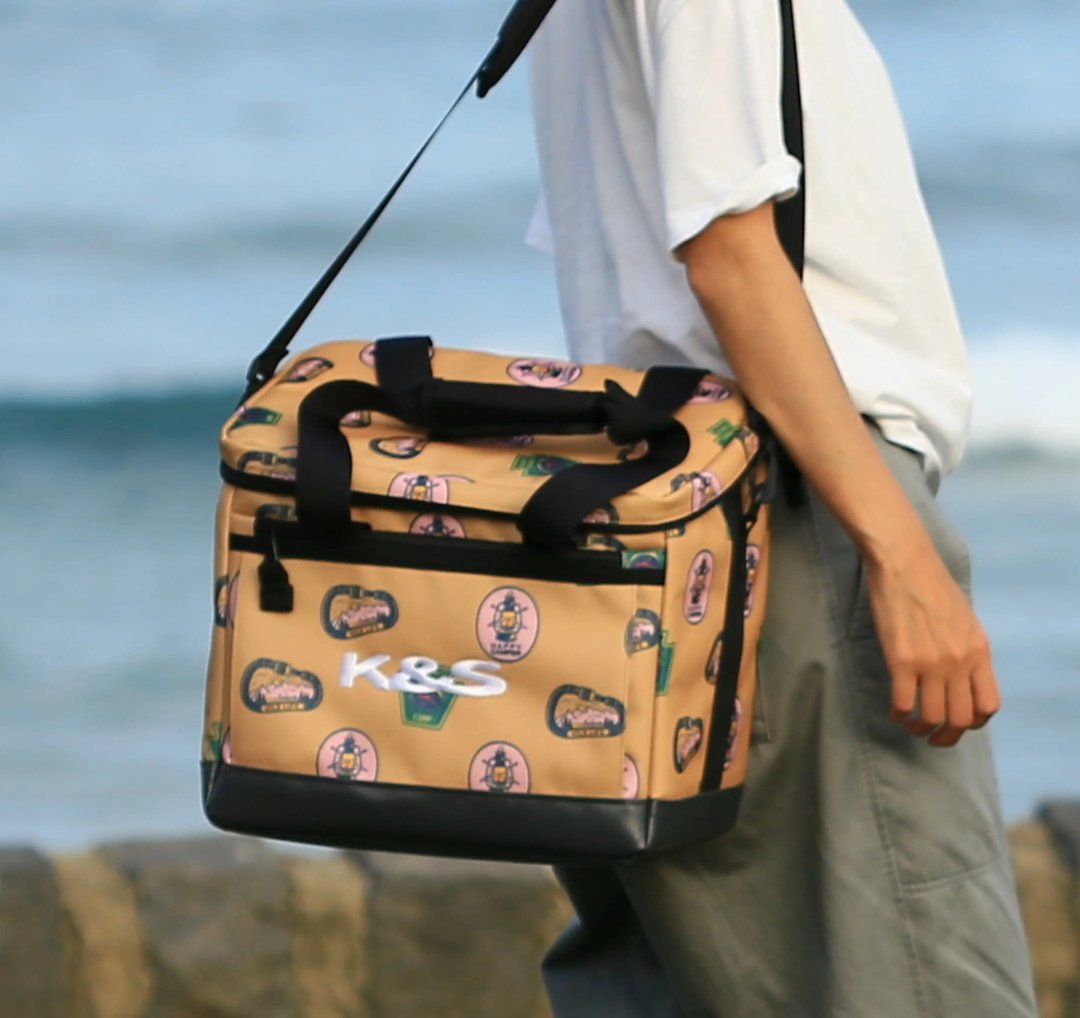 露营 保冷袋/保冰袋- 野趣露营-25L- 密封不漏水  保冷袋 - 露营用品 - 尼龙 卡其色