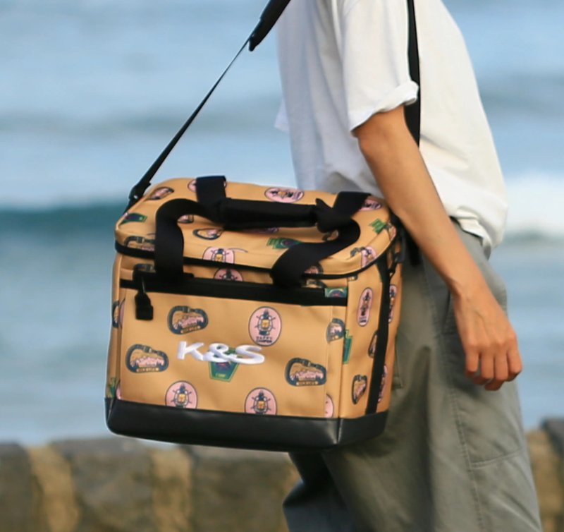 露营 保冷袋/保冰袋- 野趣露营-25L- 密封不漏水  保冷袋 - 露营用品 - 尼龙 卡其色