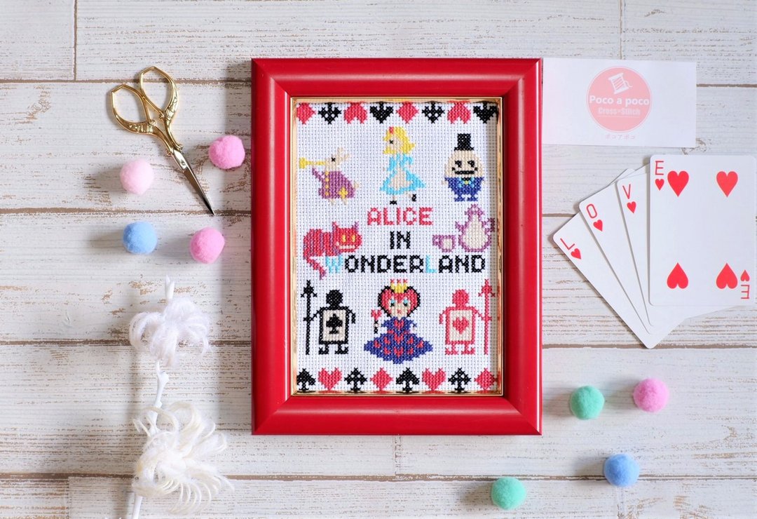 Cross-stitch DL design Alice in Wonderland Alice in Wonderland Let's cross-sti - 其他数码商品 - 其他材质 
