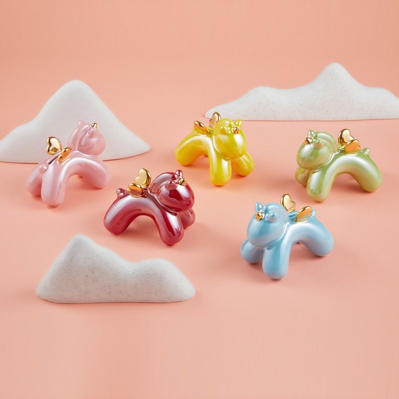 瓷林天马行空 马年迷你存钱筒 - 储蓄罐 - 瓷 多色