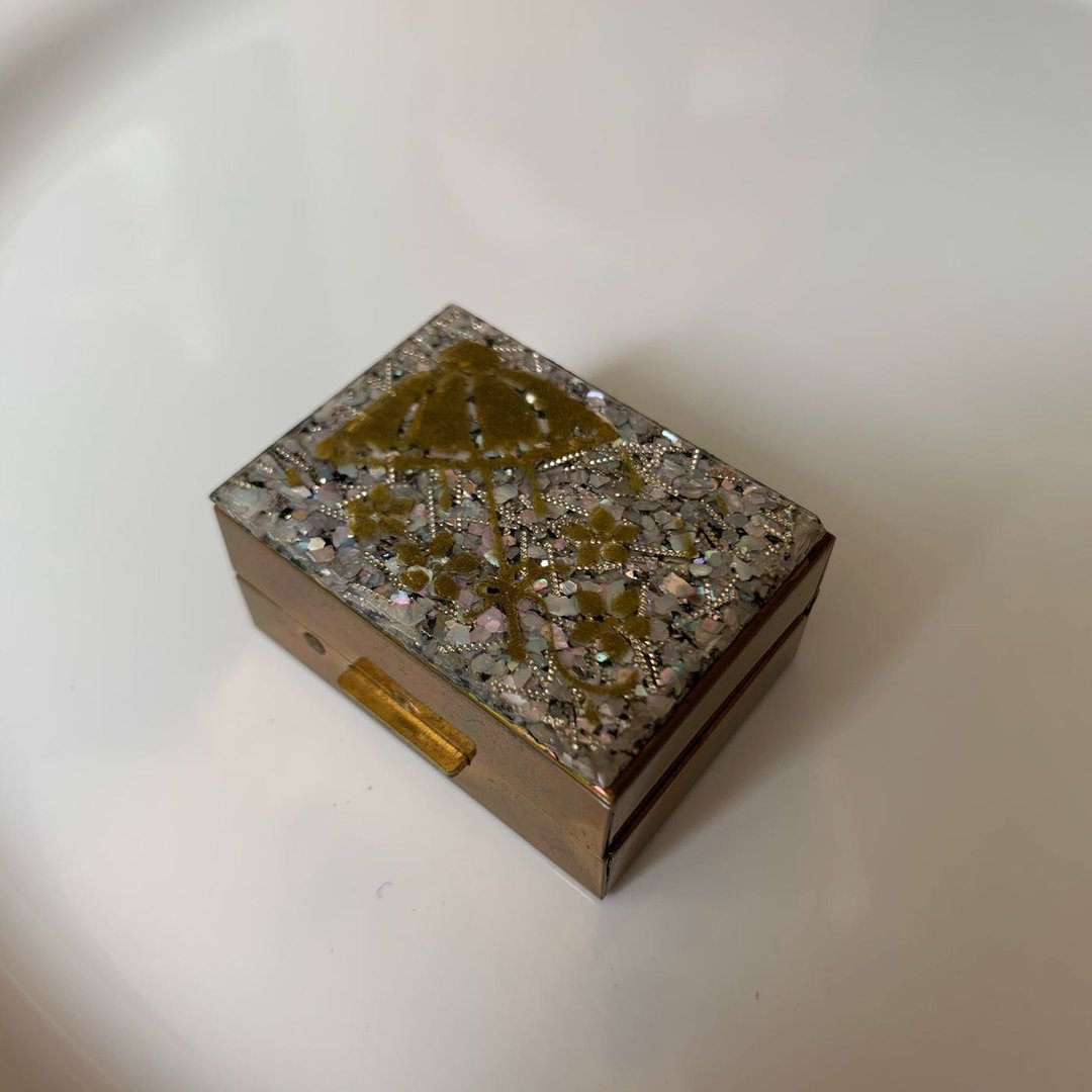 Vintage 亮片硬胶饰品盒 - 其他 - 其他金属 