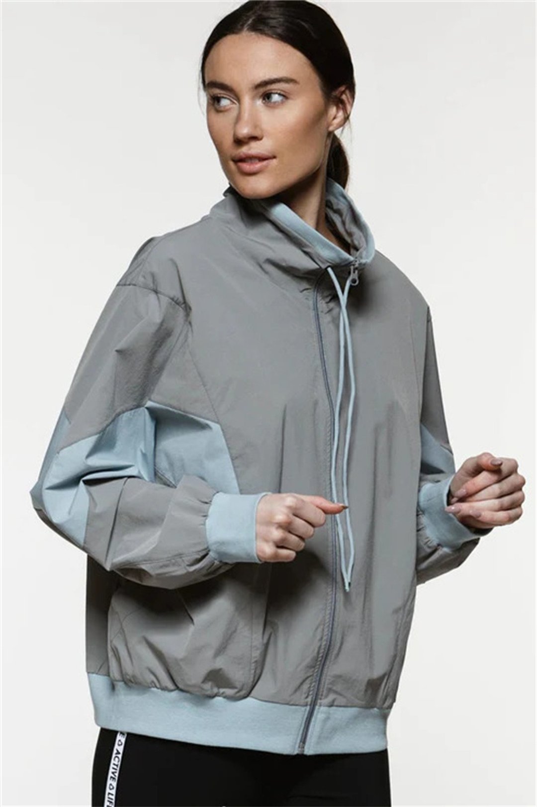 Pearl Bomber Jacket - 女装瑜珈服 - 其他材质 银色