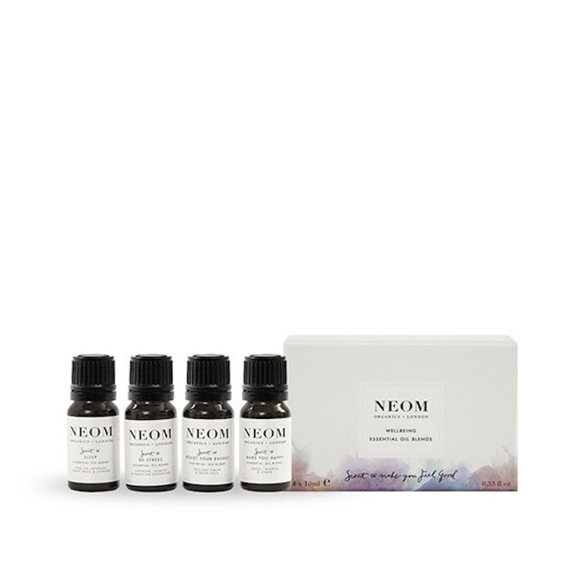 【热销推荐】NEOM 疗愈精油组 - 四入 / 10ml - 香薰/精油/线香 - 玻璃 白色