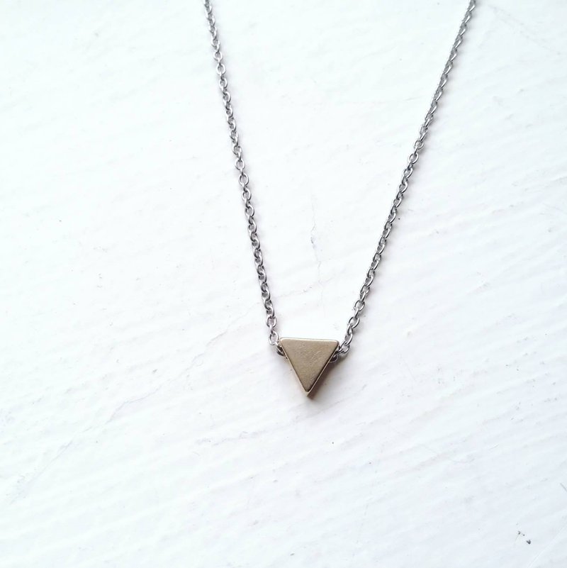 小个性-三角不锈钢项链 - 项链 - 其他金属 