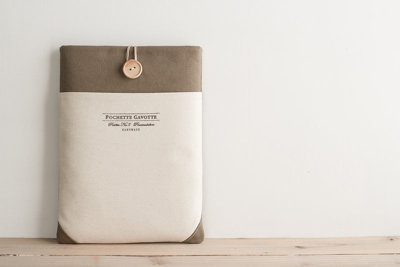 平板套、保护套、计算机包 - 平板/电脑保护壳 - 棉．麻 卡其色