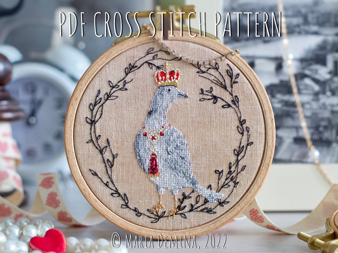 Pigeon - Street King PDF cross stitch pattern - 手工艺教程/工具书 - 其他材质 