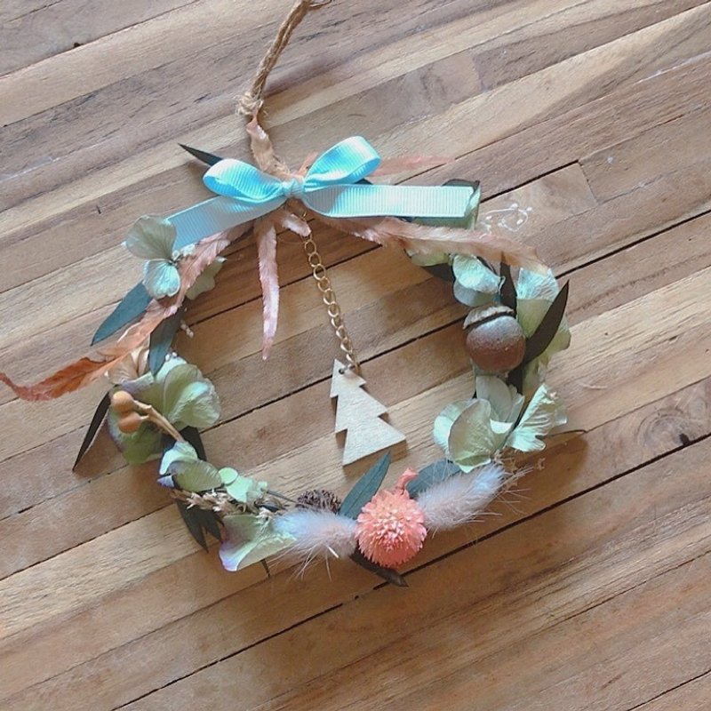 Puputraga 圣诞花圈/日系古典绣球/简约自然/出清品 - 植栽/盆栽 - 植物．花 绿色