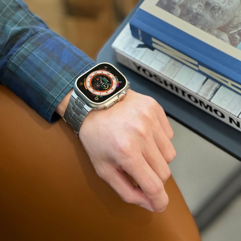 JM 航太级钛合金 Apple Watch Ultra 表带_极限款 - 表带 - 贵金属 银色