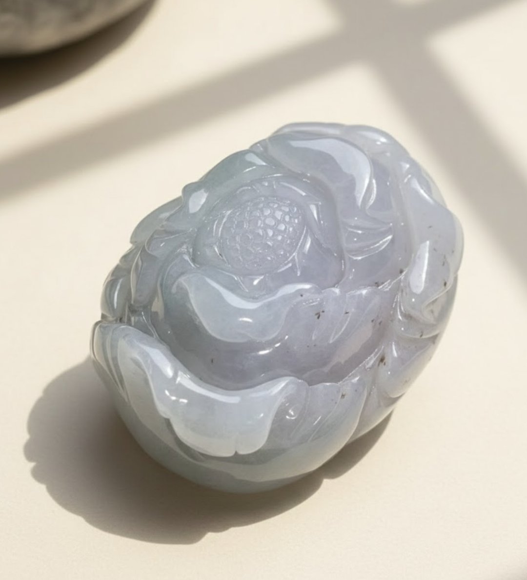 【似玉如花】冰种春带彩翡翠牡丹花 | 天然缅甸玉A货翡翠 | 送礼 - 项链 - 玉石 多色