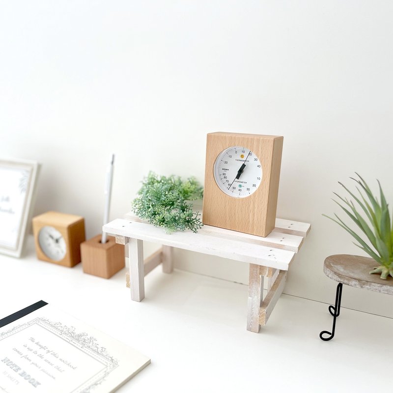 KATOMOKU 温湿度计 1 自然色 (km-101NA) 日本制造 - 其他 - 木头 卡其色