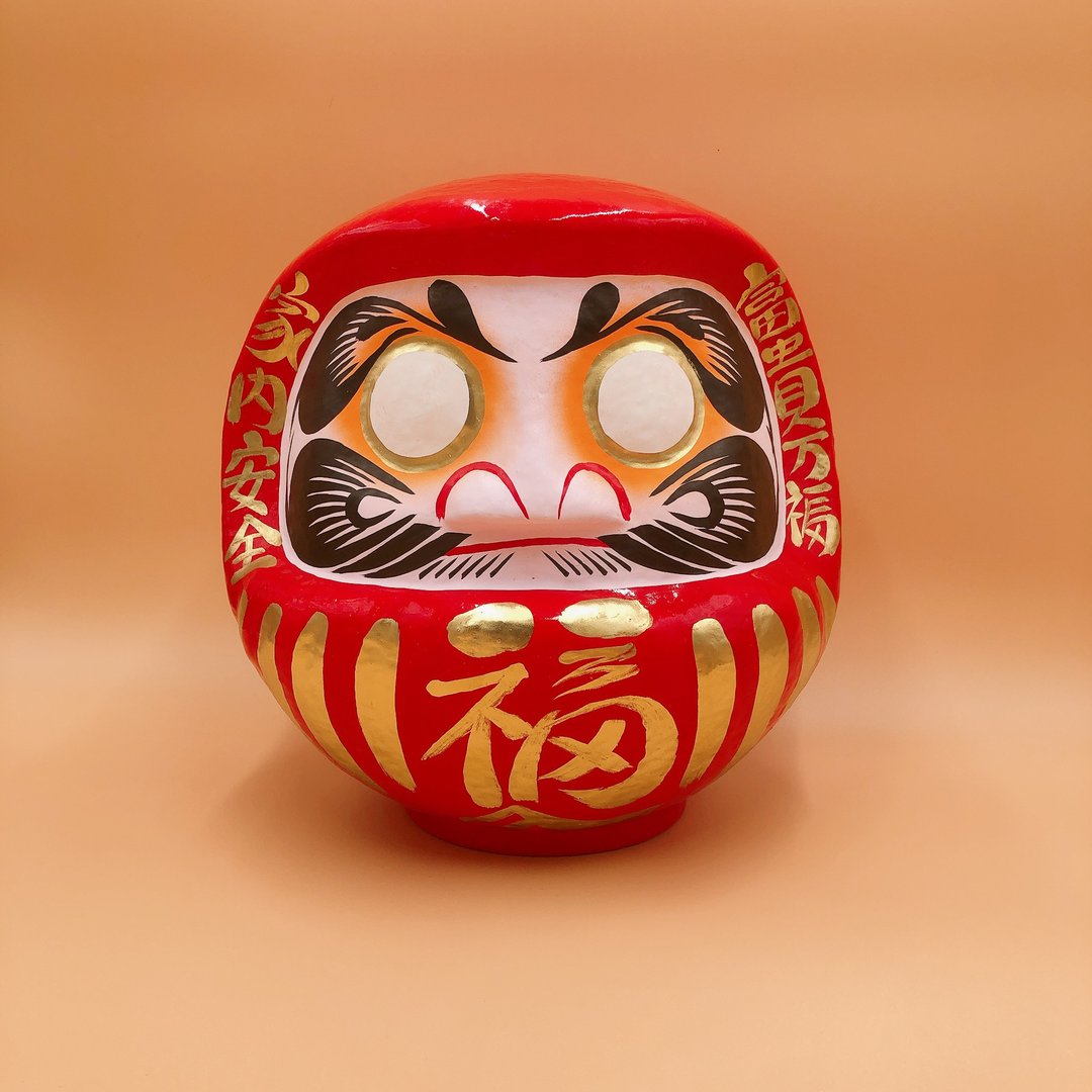 【定制化】达摩不倒翁 だるま 量身订做 定制化 DIY - 摆饰 - 纸 红色