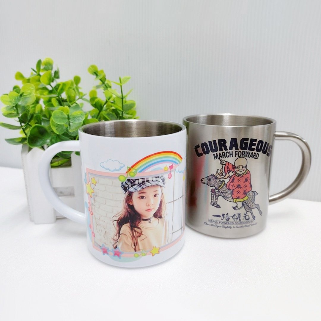 定制化 304 不锈钢 马克杯 来图订制 不锈钢咖啡杯 马克杯 订做 - 咖啡杯/马克杯 - 不锈钢 