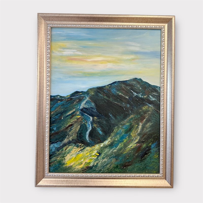光的山语  油彩画布 10P 附框 A-Lin油画创作 - 墙贴/壁贴 - 棉．麻 