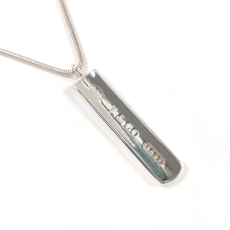 【日本直送 二手美品】蒂芙尼 TIFFANY&Co. 项链 1837 条状坠饰 925银 古董精品 配饰 - 项链 - 纯银 银色