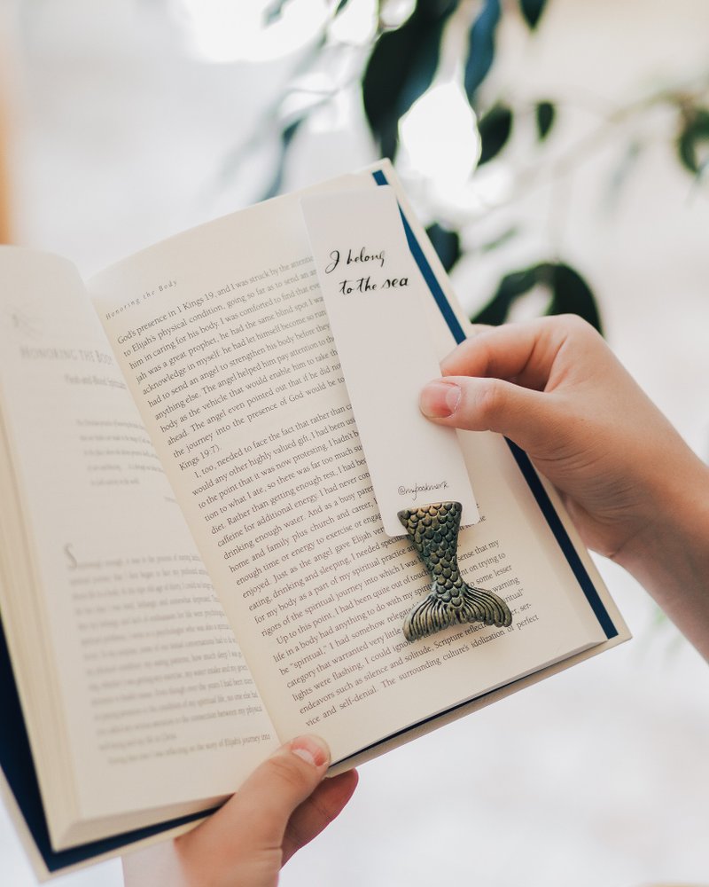 Mermaid Tail Bookmark By Authentic MyBookmark - 书签 - 粘土 多色