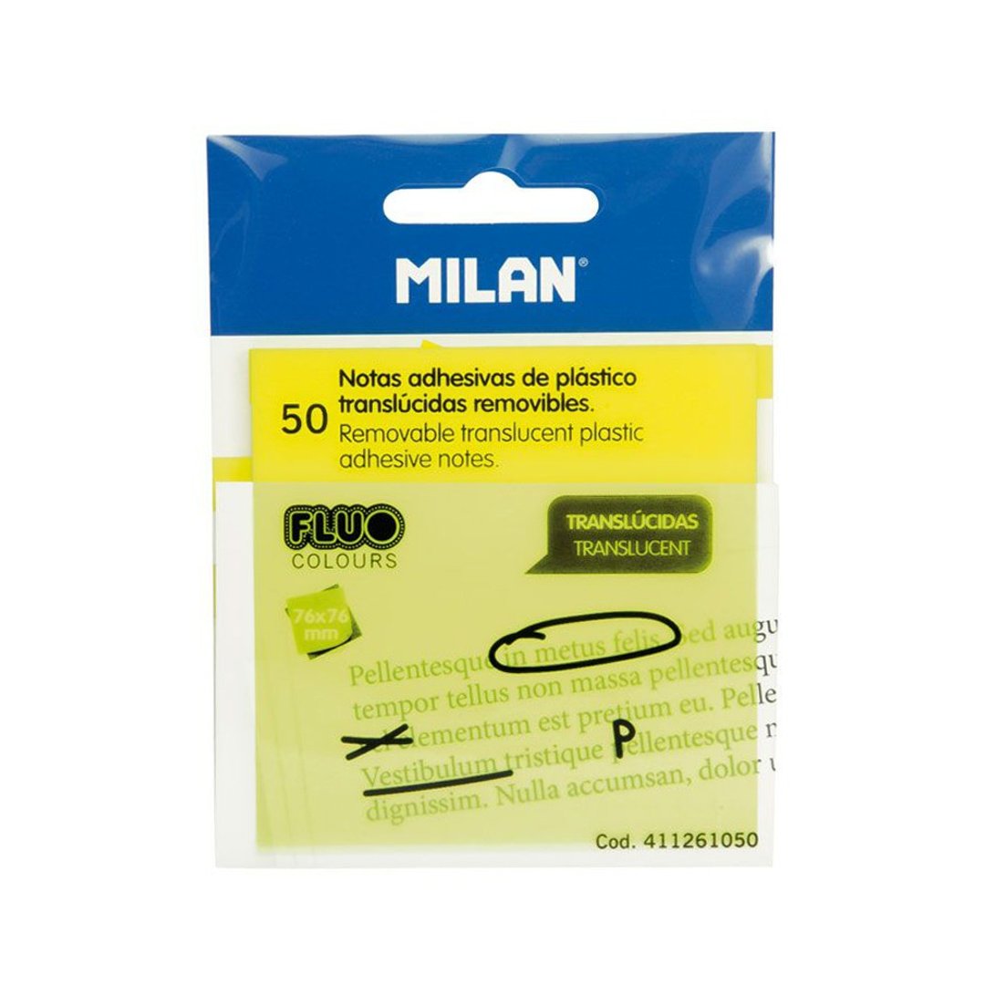 MILAN半透明便利贴_76mm_50张(2色可选) - 便条纸/标签贴 - 塑料 多色