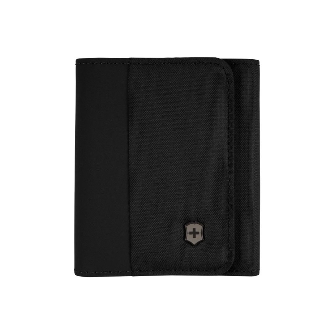 VICTORINOX 瑞士维氏 Travel Essentials 三折短夹 黑 653365 - 皮夹/钱包 - 聚酯纤维 黑色