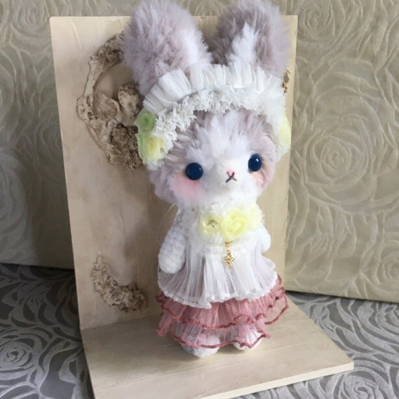 钩针玩偶 兔子 奶茶色 - 玩偶/公仔 - 其他材质 