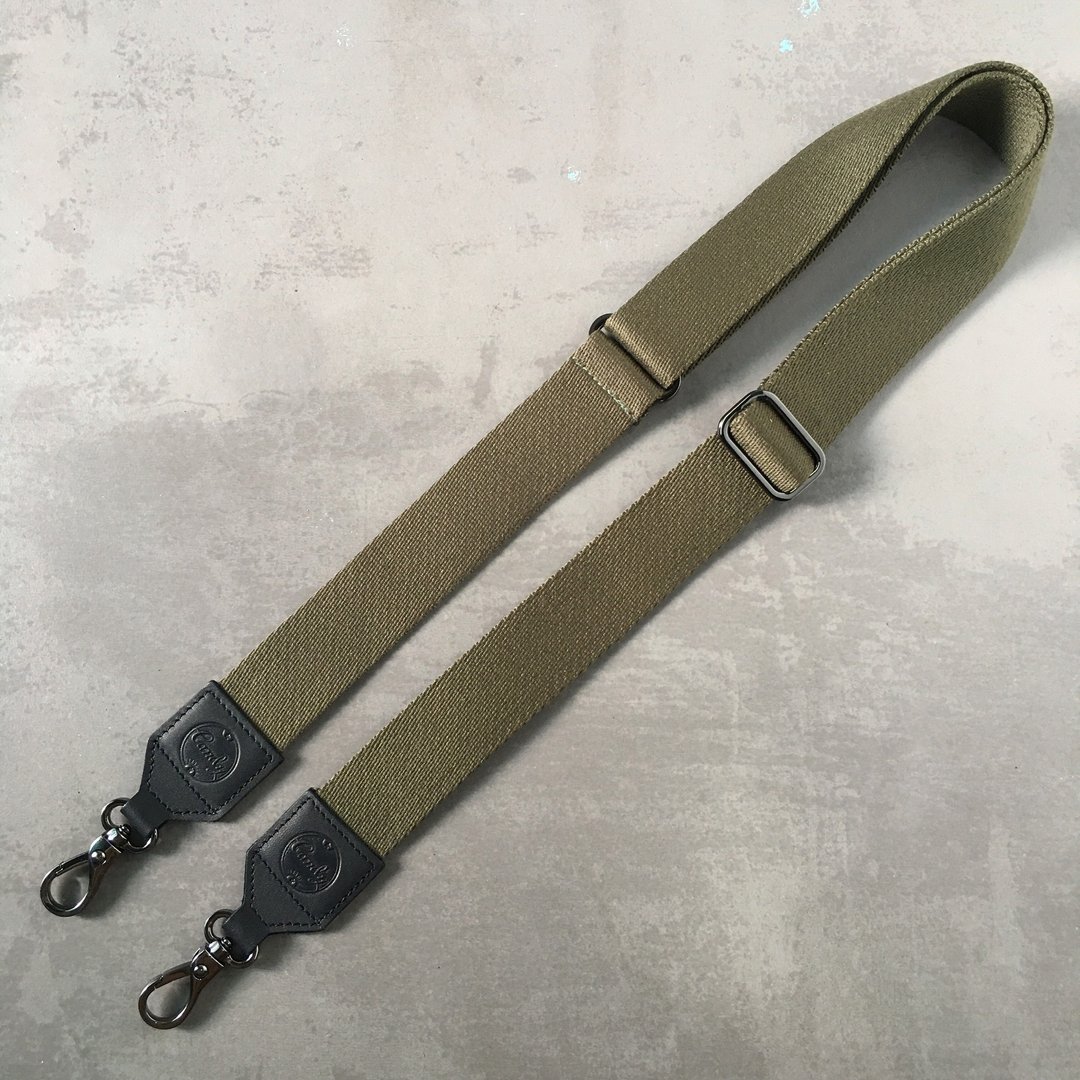 Genuine Leather Bag Strap Handbag Strap, Adjustable Bag Strap - 其他 - 棉．麻 绿色