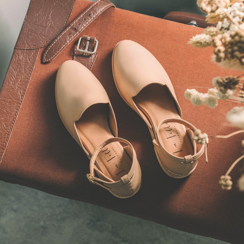 小公主的奥塞鞋 _ 奶茶 - 其他女款皮鞋 - 真皮 橘色