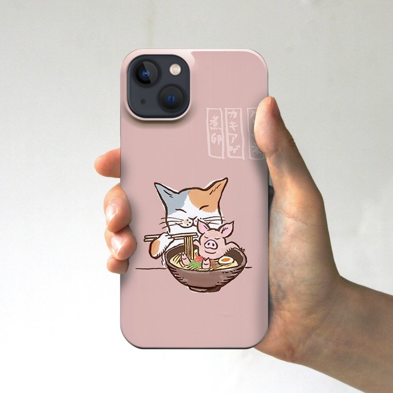 Smile 猪骨拉面智慧型手机保护壳粉红 - 手机壳/手机套 - 塑料 粉红色